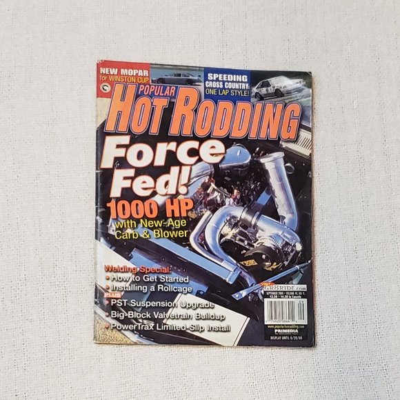 Hot Rodding Force Fed! September 2000 Volume 40 No 9 Vinatge Magazine - Picture 1 of 13